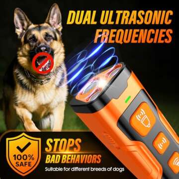 YUYQA 3X Ultrasonic Dog Bark Deterrent Device