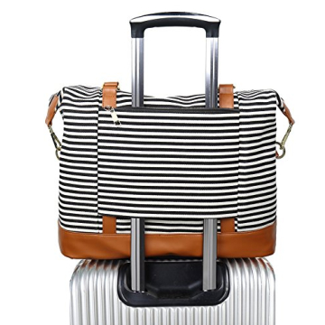 Bluboon Women's Canvas Weekender Bag - Travel & Daily Use