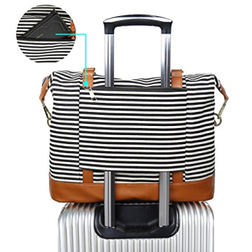 Bluboon Women's Canvas Weekender Bag - Travel & Daily Use