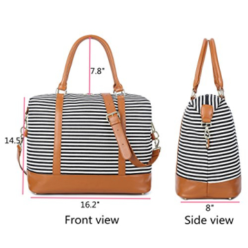 Bluboon Women's Canvas Weekender Bag - Travel & Daily Use