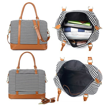 Bluboon Women's Canvas Weekender Bag - Travel & Daily Use