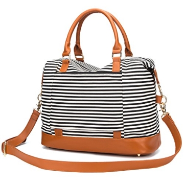 Bluboon Women's Canvas Weekender Bag - Travel & Daily Use