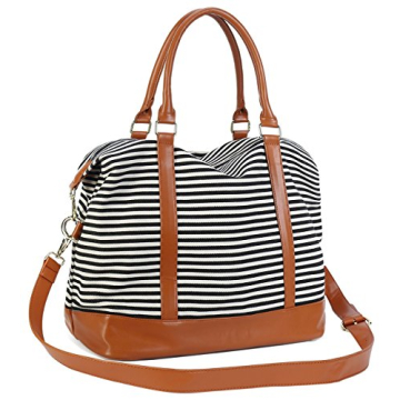 Bluboon Women's Canvas Weekender Bag - Travel & Daily Use
