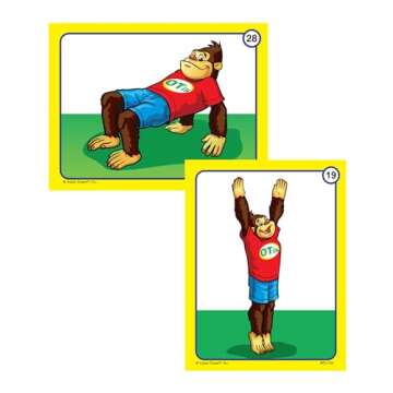 Super Duper Publications | Yoga Body Awareness and Exercise Fun Deck | Occupational Therapy Flash Cards | Gross Motor Movement Activity | Educational Learning Materials for Children