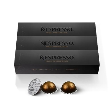 Nespresso Double Espresso Chiaro Coffee Pods 30 Count
