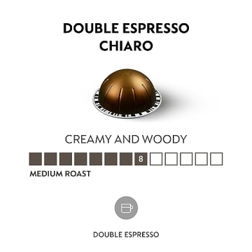 Nespresso Double Espresso Chiaro Coffee Pods 30 Count