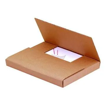 Ship Now Supply SNM962BFK Easy-Fold Mailers, 9 1/2"L x 6 1/2"W x 2"H, Kraft (Pack of 50)
