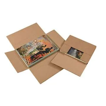 Ship Now Supply SNM962BFK Easy-Fold Mailers, 9 1/2"L x 6 1/2"W x 2"H, Kraft (Pack of 50)