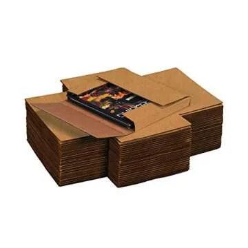 Ship Now Supply SNM962BFK Easy-Fold Mailers, 9 1/2"L x 6 1/2"W x 2"H, Kraft (Pack of 50)