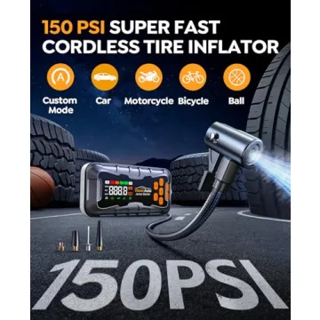 YaberAuto 16-in-1 Jump Starter and Air Compressor