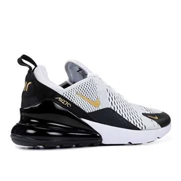 Nike Men's Air Max 270 White/Black/Gold AV7892-100 (Size: 12)