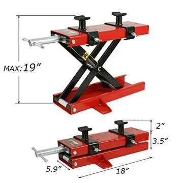 Smartxchoices Motorcycle Jack Stand for Reliable Lifting