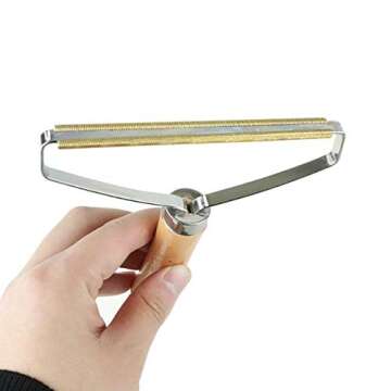KDDOM Portable Lint Remover, Wooden Shaver for Removing Lint Pet Hair Dust in Clothes and Furniture