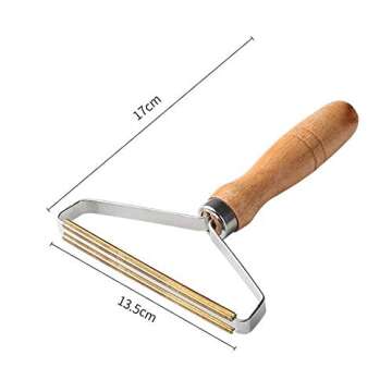 KDDOM Portable Lint Remover, Wooden Shaver for Removing Lint Pet Hair Dust in Clothes and Furniture