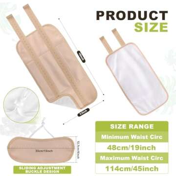 Castor Oil Packs, Reusable Organic Castor Oil Packs for Liver Detox, Machine Washable, Leak Proof Castor Oil Packs for Liver Detox, Flannel Cotton with Adjustable Elastic Band