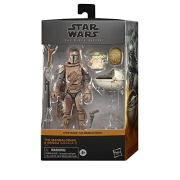 Star Wars The Black Series Mandalorian and Grogu Figures