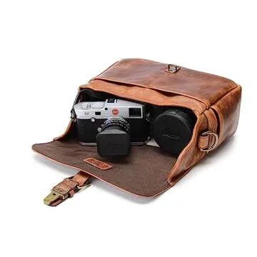 ONA Bowery Camera Messenger Bag in Antique Cognac