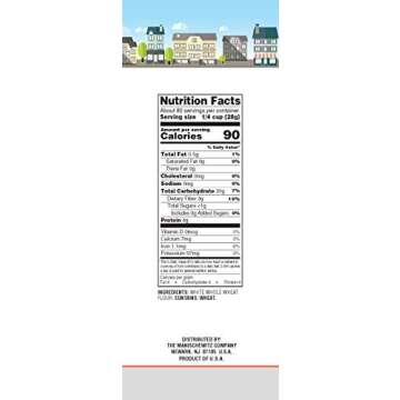 Mishpacha 100% White Unbleached Whole Wheat Flour (5 Pounds) Whole Grain, Premium Quality, Good Source of Fiber