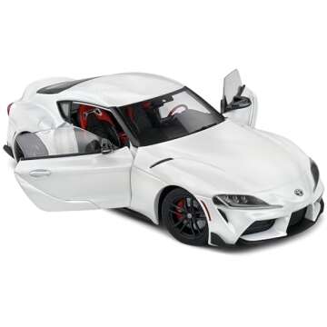 2023 GR Supra White Pearl Metallic 1/18 Diecast Model Car - Perfect Collector's Item