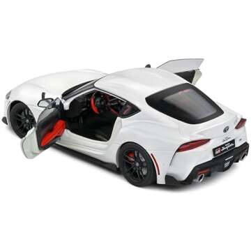 2023 GR Supra White Pearl Metallic 1/18 Diecast Model