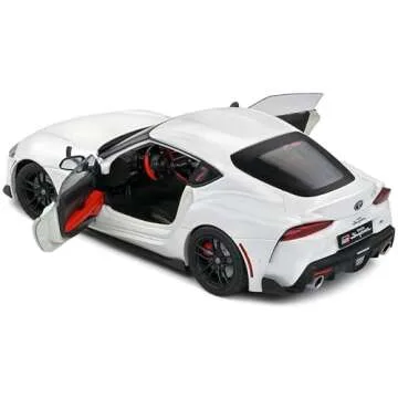2023 GR Supra White Pearl Metallic 1/18 Diecast Model
