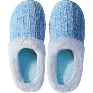 Warm Plush Memory Foam Slippers for Women