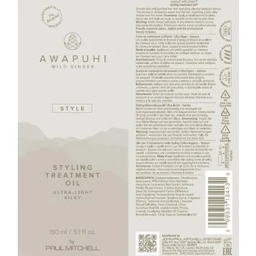 Paul Mitchell Awapuhi Wild Ginger Styling Treatment Oil 5.1 fl. oz