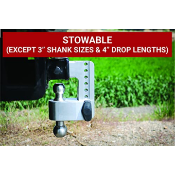 Premium Weigh Safe Adjustable Trailer Hitch for 2.5" Receiver