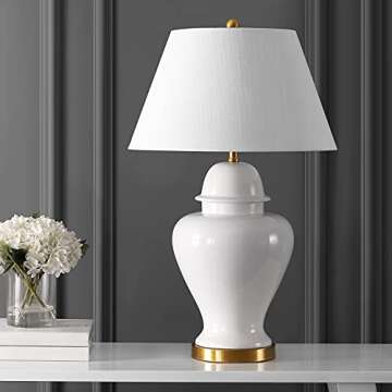 Modern Classic JONATHAN Y Sagwa Table Lamp - LED Bulb Included