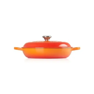 Le Creuset Enameled Cast Iron Signature Braiser, 3.5 qt., Flame