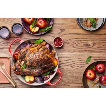 Le Creuset Enameled Cast Iron Signature Braiser, 3.5 qt., Flame