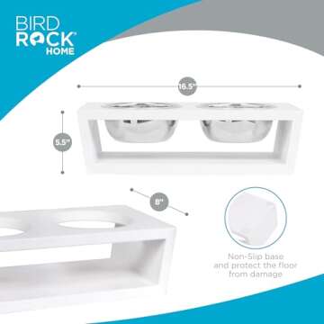 Modern Elevated Pet Feeder for Medium Breeds - Stylish & Functional