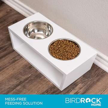 Modern Elevated Pet Feeder for Medium Breeds - Stylish & Functional