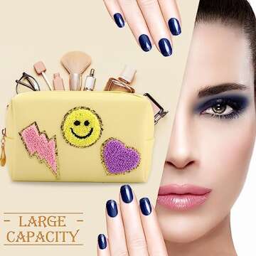 Chunful 9 Pack Colorful Makeup Bags for Women Gifts