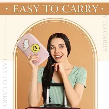 Chunful 9 Pack Colorful Makeup Bags for Women Gifts