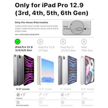 Bam Bino Space Suit iPad Kids Case for iPad Pro 12.9-inch 3rd/4th/5th/6th Generation (2018-2022 Mode...