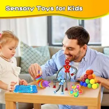 Dr.Kbder Sensory Toys for Autistic Children Set, Autism Fidget Toys Pack Calm Down Travel Essential Toys for Kid Toddler Age 1 2 3 4 5 Years, ADHD Stress Anxiety Christmas Stuffer for Kids Boys Girls