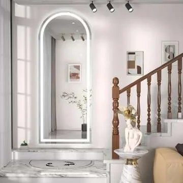 Elegant Hasipu Full Length Mirror with Adjustable Lighting