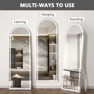 Elegant Hasipu Full Length Mirror with Adjustable Lighting