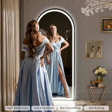 Elegant Hasipu Full Length Mirror with Adjustable Lighting