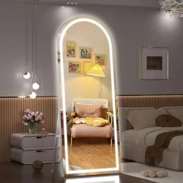 Elegant Hasipu Full Length Mirror with Adjustable Lighting