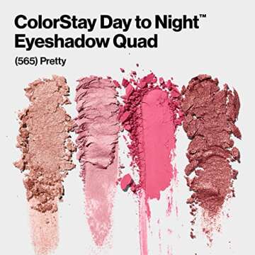 REVLON ColorStay Day to Night Eyeshadow Quad, Longwear Shadow Palette with Transitional Shades and B...
