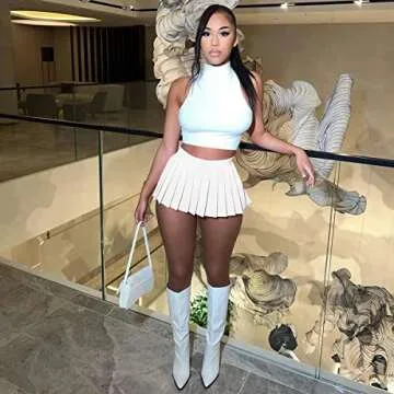 Women's Mini Pleated Skirt - Sexy Skater A-Line for Fashion