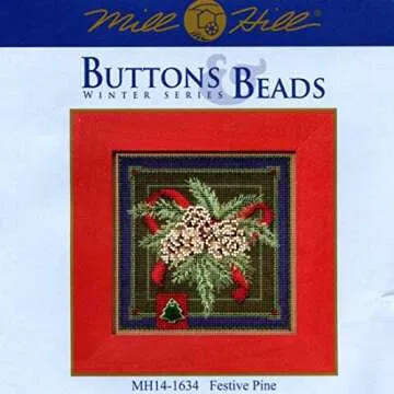 Mill Hill Festive Pine Beaded Cross Stitch Kit