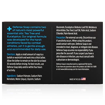 DEFENSE Tea Tree Bar Soap for Healthy Skin and Freshness