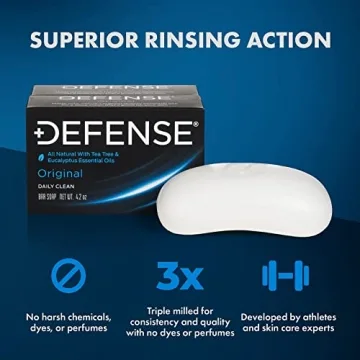 DEFENSE Tea Tree Bar Soap for Healthy Skin and Freshness