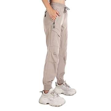 Singbring Women's Lightweight Cargo Joggers for Outdoor Fun