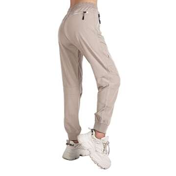 Singbring Women's Lightweight Cargo Joggers for Outdoor Fun