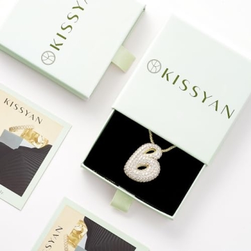 KissYan Bubble Letter Necklace for Personalized Style