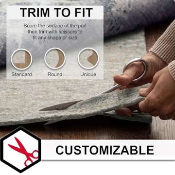 Mohawk Home Non Slip Rug Pad for Superior Comfort